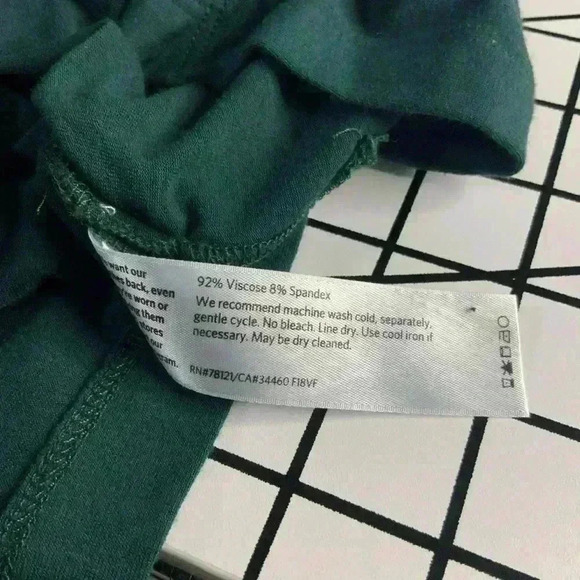 Eileen Fisher Womens Size S/P Forest Green Long Sleeve Dress - Picture 12 of 13